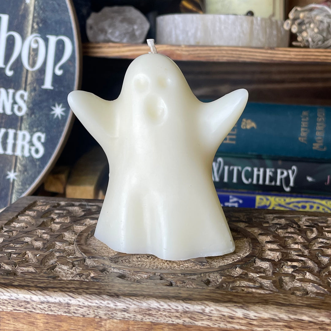 Pumpkin Spice Ghost Candle Essential Oils and Soy Wax