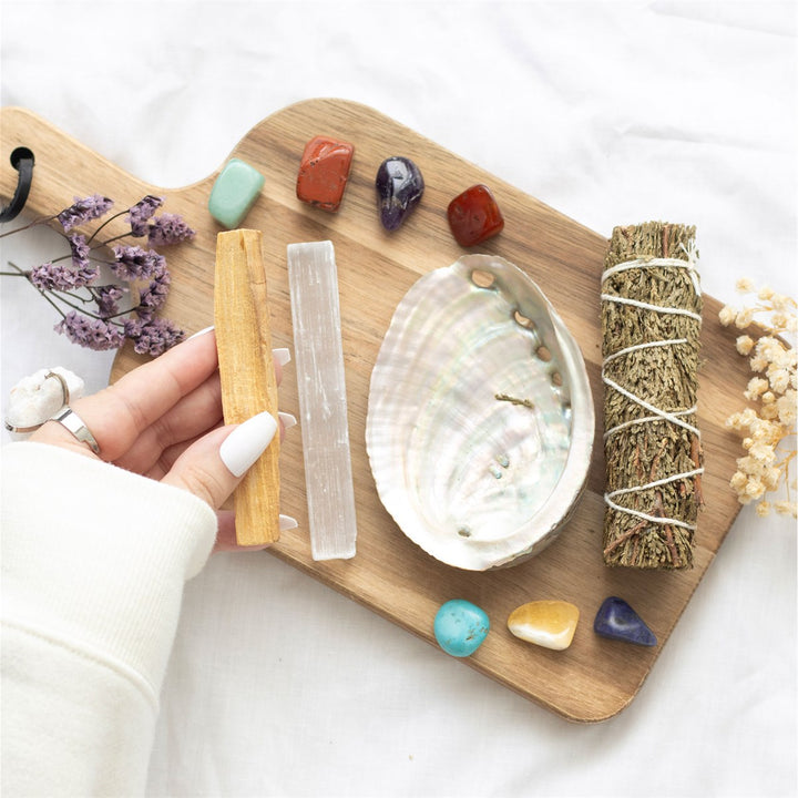 Divine Energy Smudge and Crystal Wellness Kit Spiritual