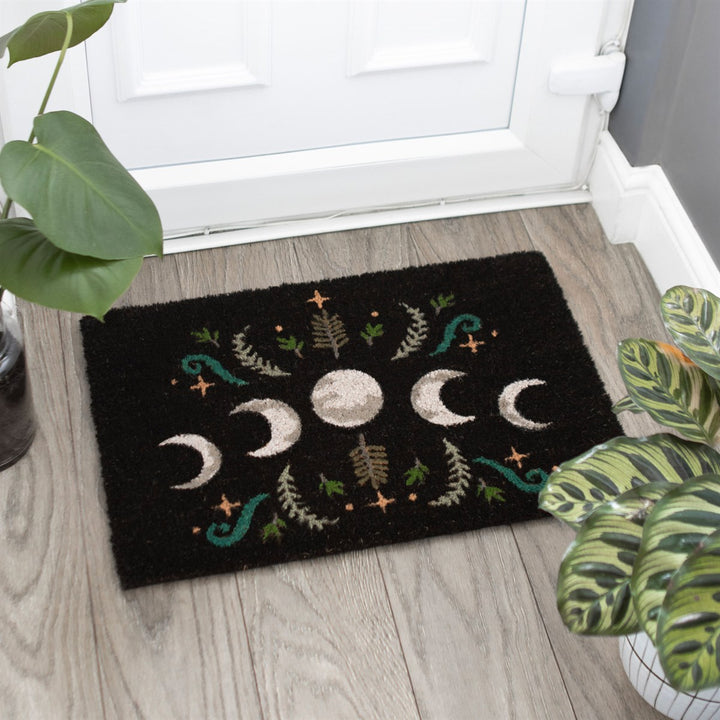 Dark Forest Moon Phase Doormat