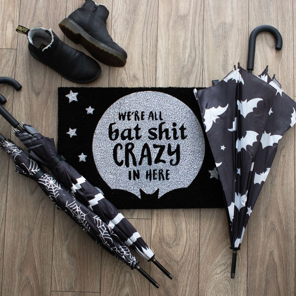 Black Bat S*** Crazy Doormat