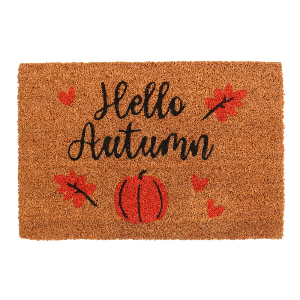 Natural Hello Autumn Doormat