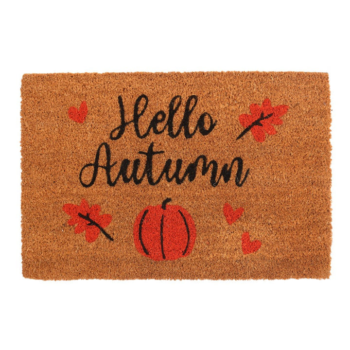 Natural Hello Autumn Doormat