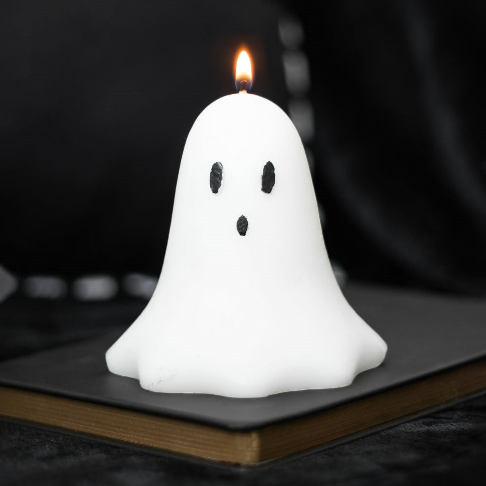 10cm Unscented Ghost Candle