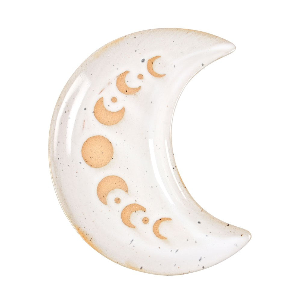 Moon Phase Crescent Ceramic Trinket Tray