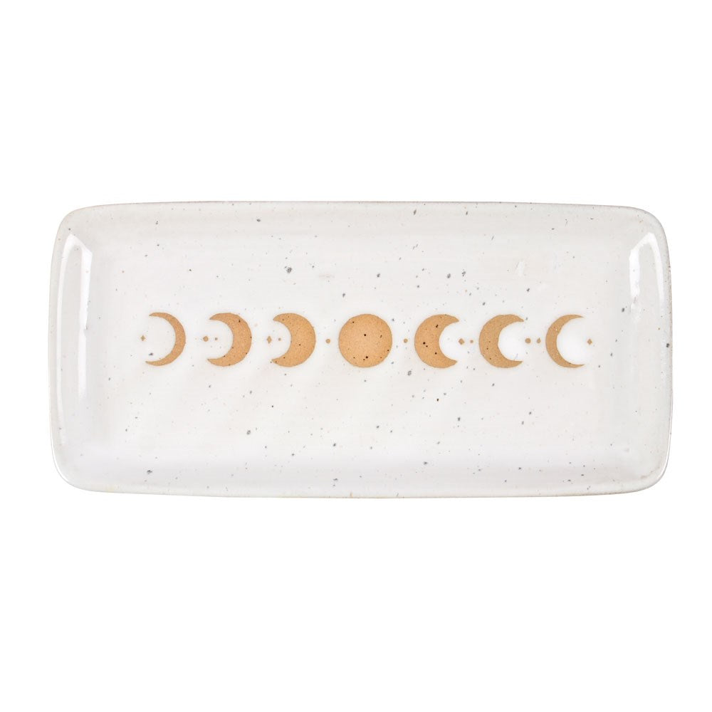 Moon Phase Ceramic Trinket Tray