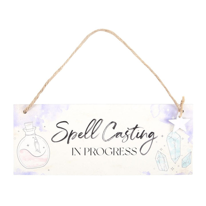 Spell Casting in Progress Hanging Sign