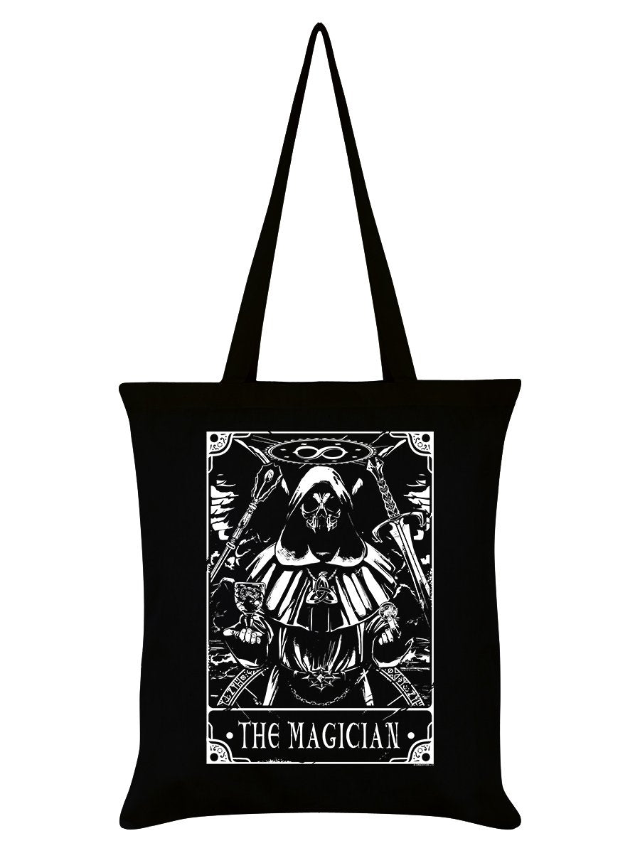 Tarot The Magician Black Tote Bag