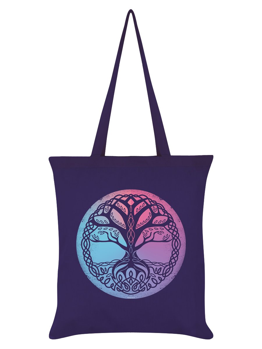 Tree Of Life Purple Tote Bag