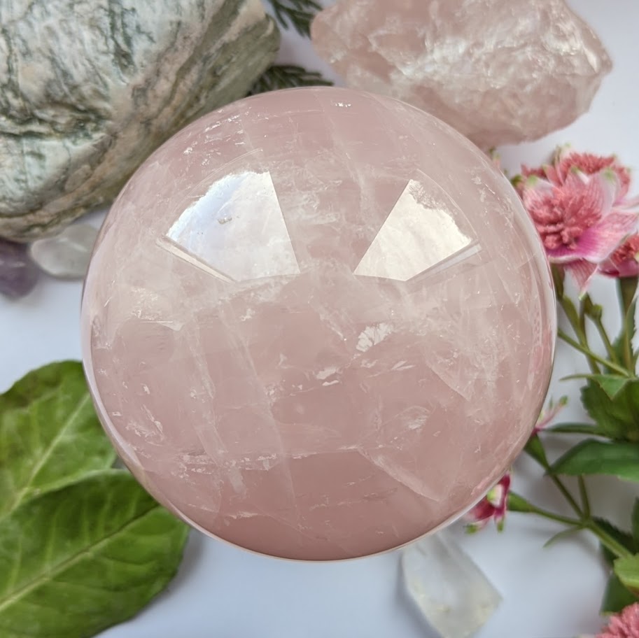 Star Rose Quartz Sphere 3