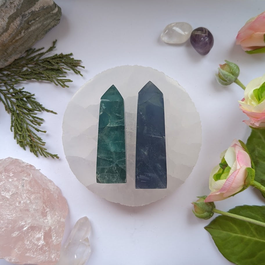 Blue Fluorite Obelisk 70-79g