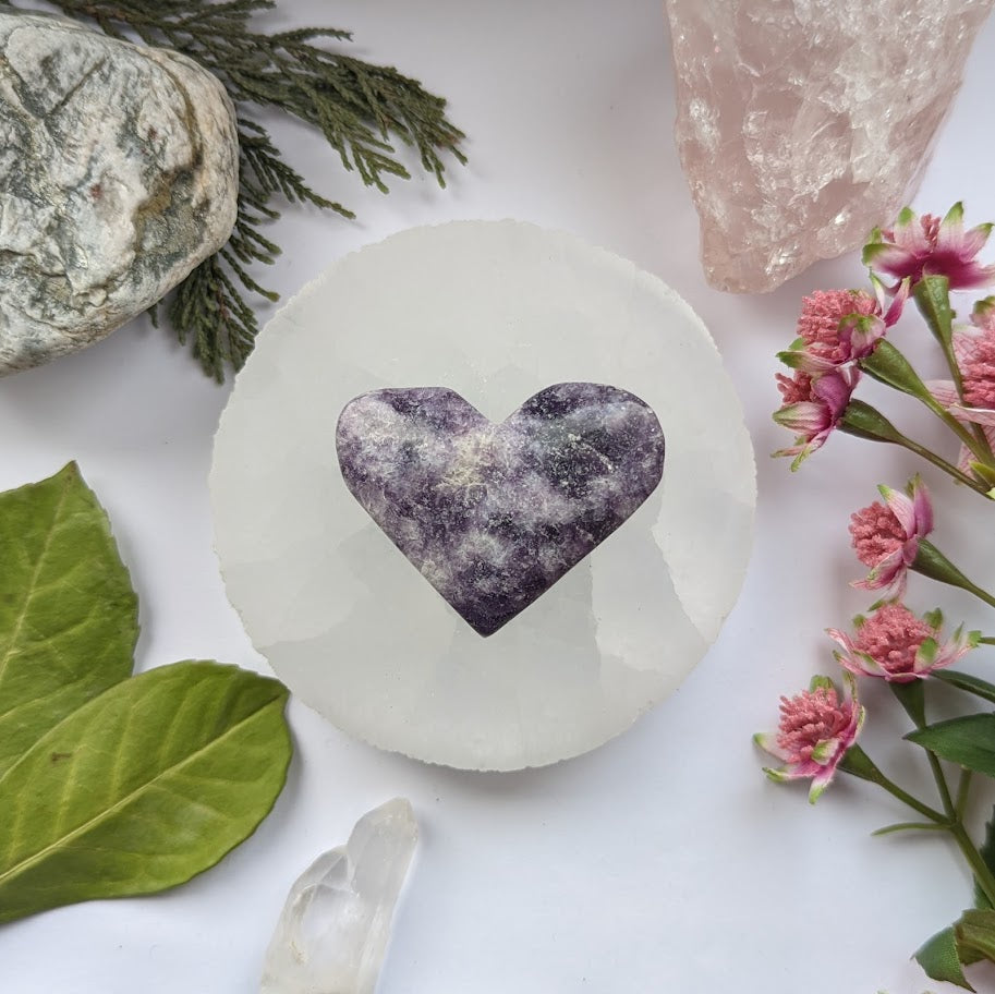 Lepidolite Heart (70-79g)