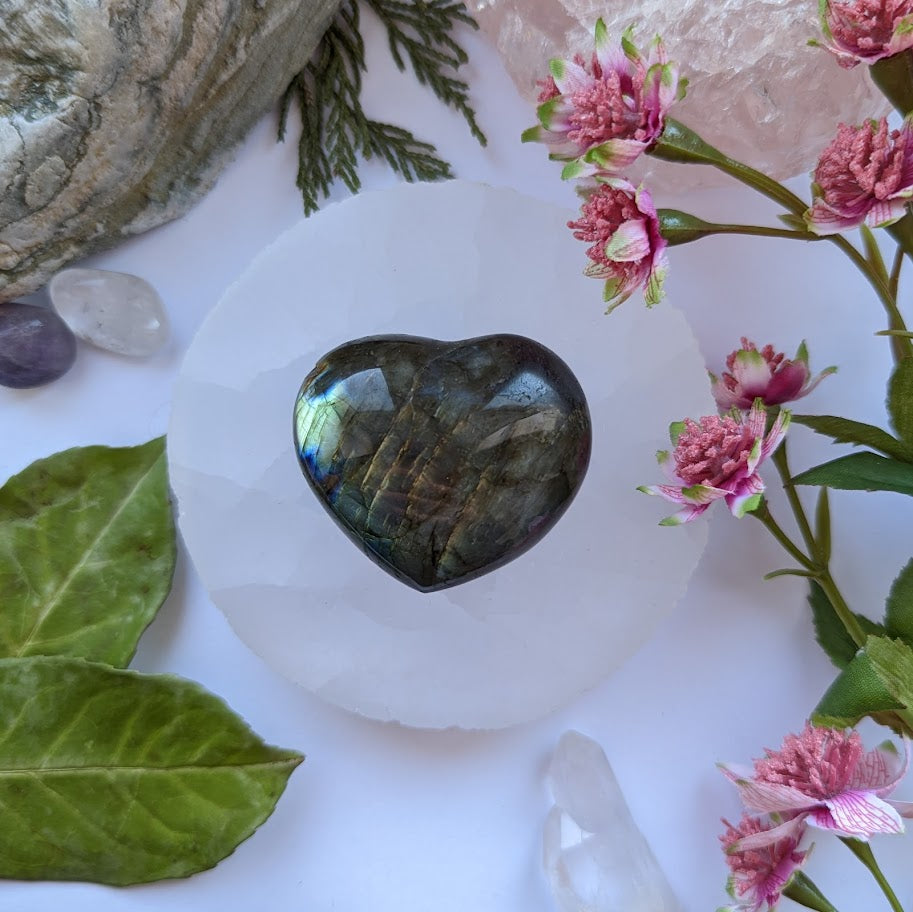 Labradorite Heart (90-99g)