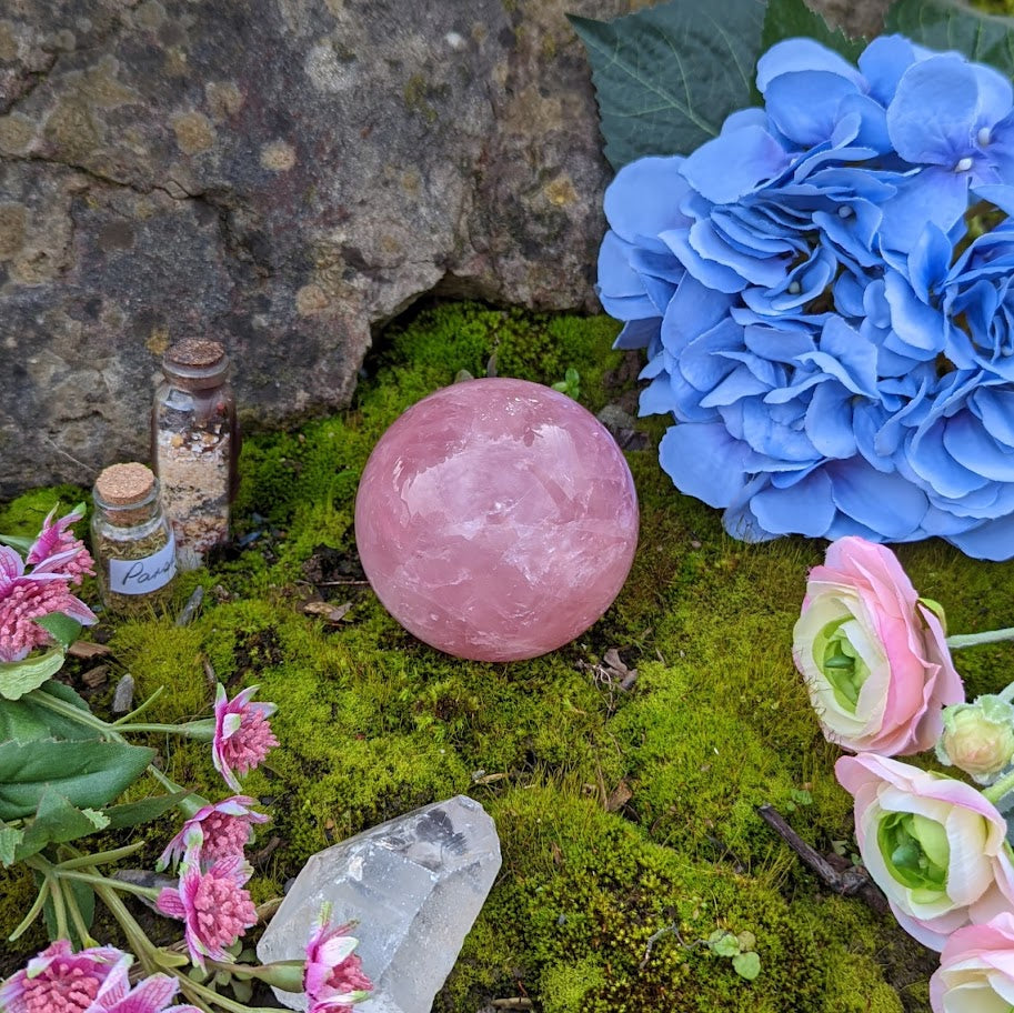 A-Grade Rose Quartz Sphere