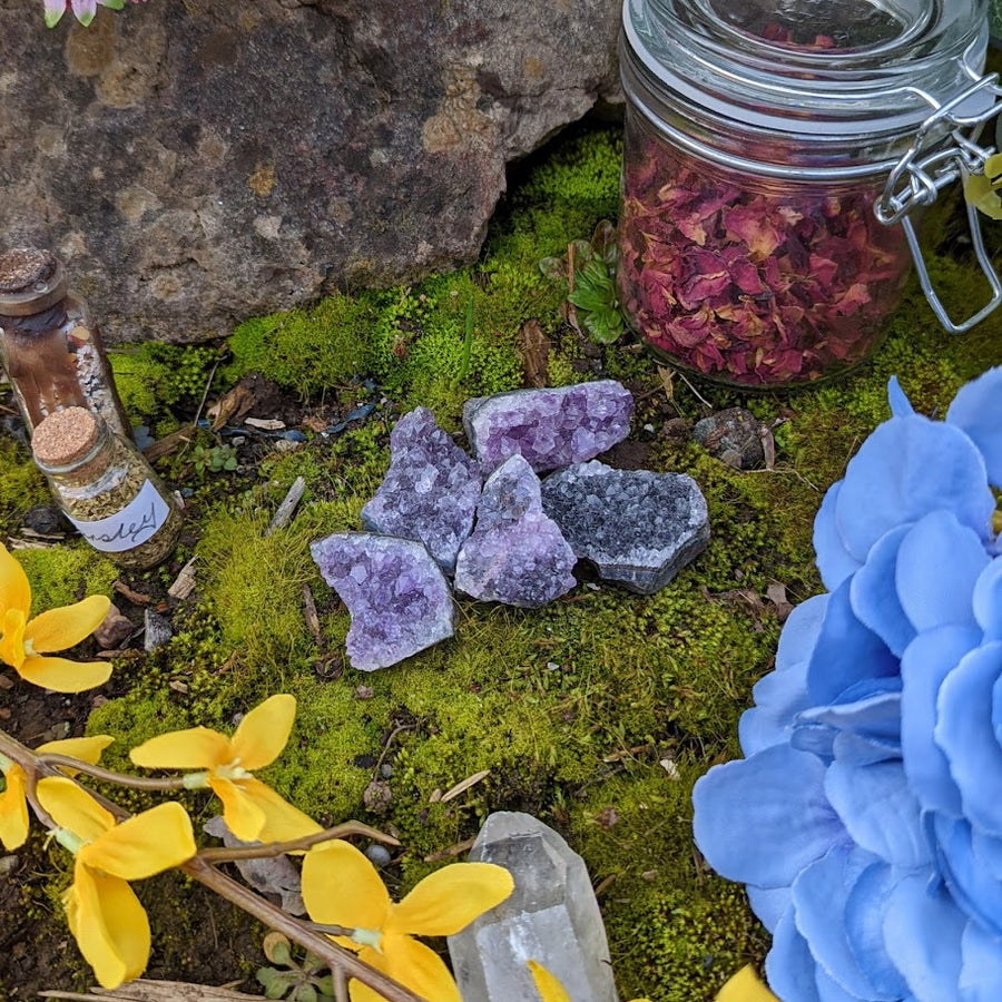 Crystal Flower Rhinestone Double Finger Rings – Wyvern's Hoard