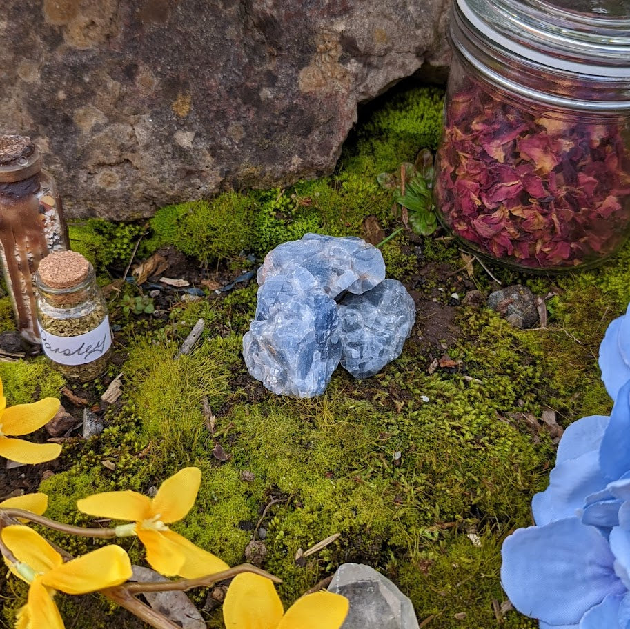 Rough Blue Calcite