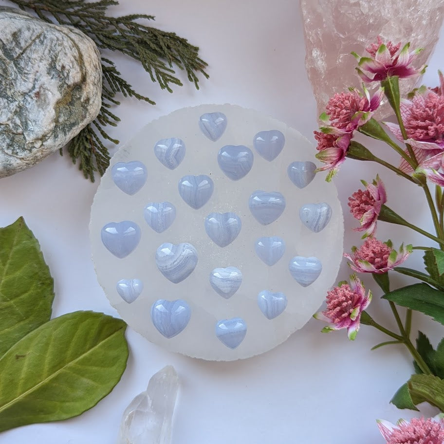 Blue Lace Agate Heart