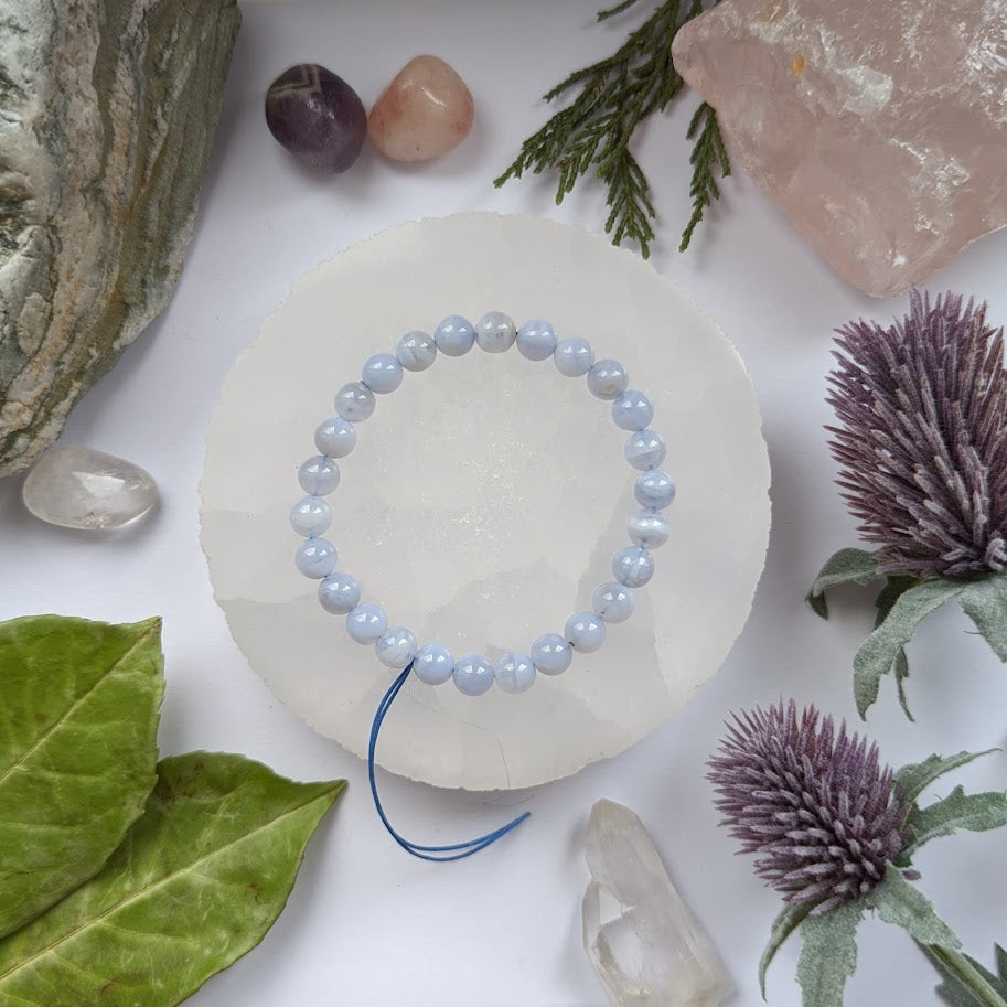 Medium Blue Lace Agate Power Bracelet