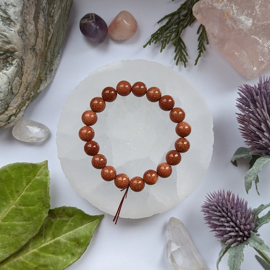 Brown Goldstone Power Bracelet