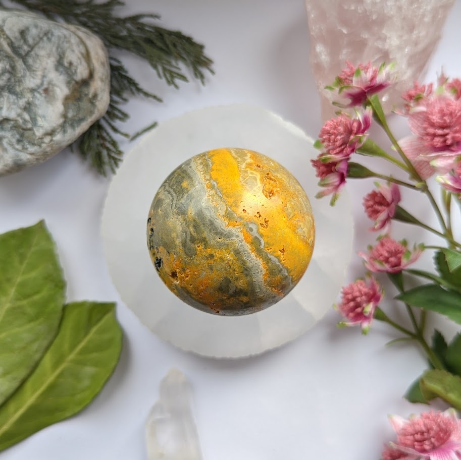 Bumblebee Jasper Sphere 4