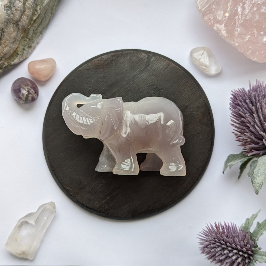 Druzy Agate Elephant 4