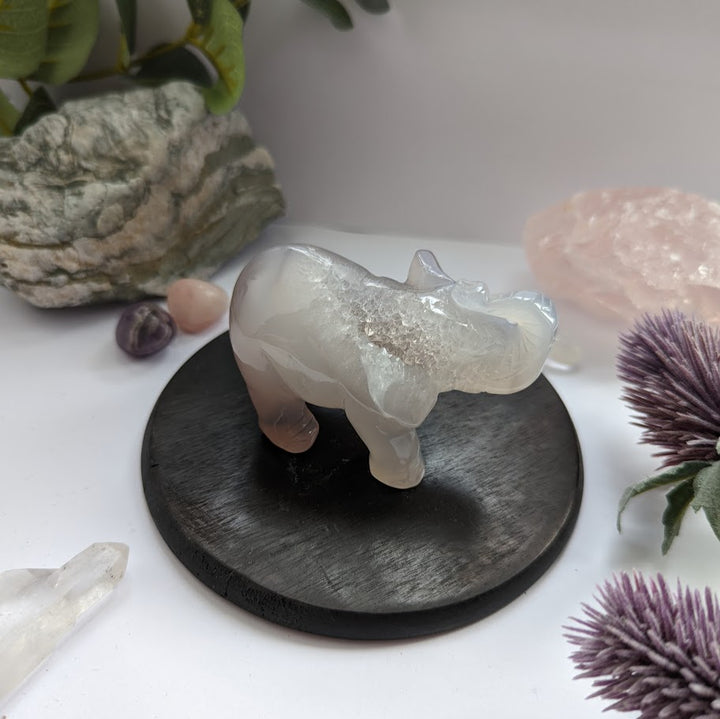 Druzy Agate Elephant 4