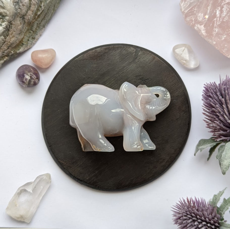 Druzy Agate Elephant 3