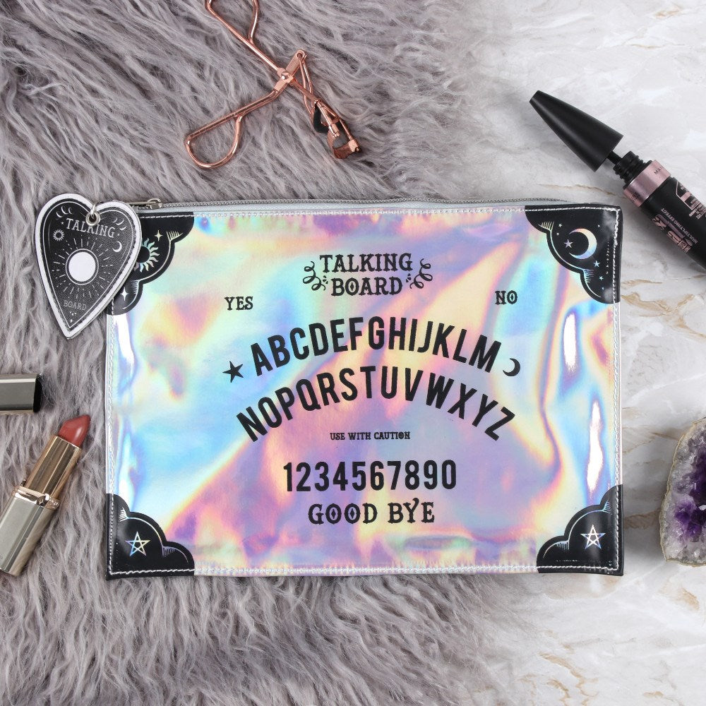 Holographic Talking Board Ouija Makeup Pouch