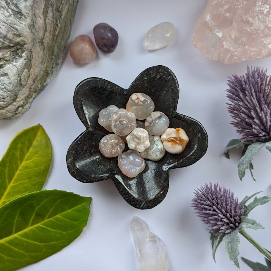 Mini Flower Agate Paw