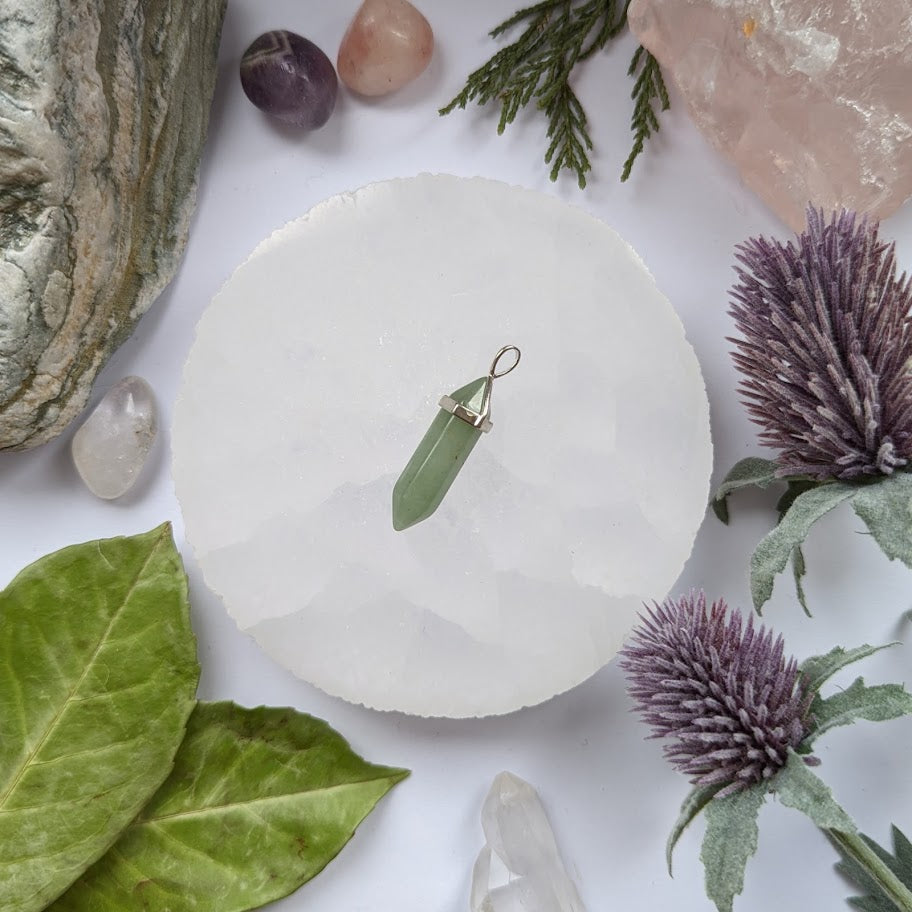 Green Aventurine Pendant Necklace