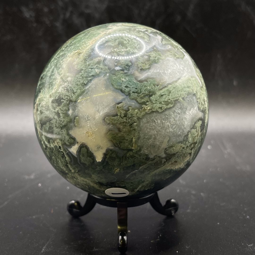 Moss Agate Sphere 1