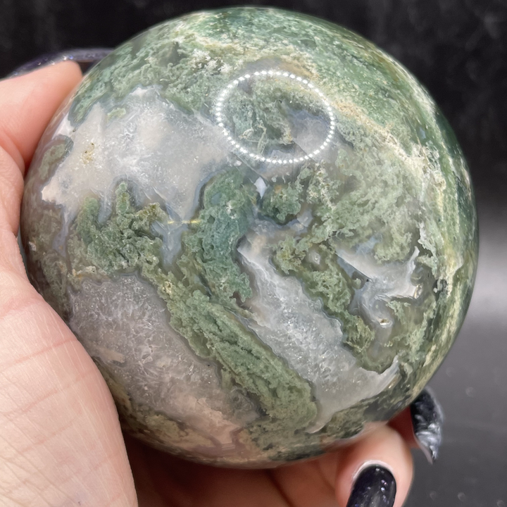 Moss Agate Sphere 1