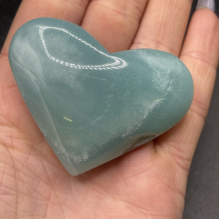 Caribbean Calcite Heart 60-69g