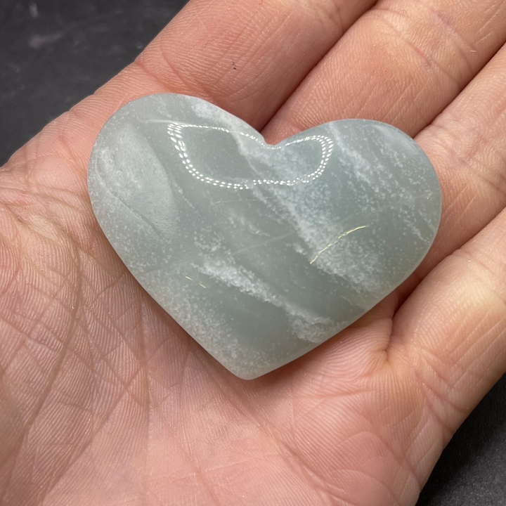 Caribbean Calcite Heart 30-39g