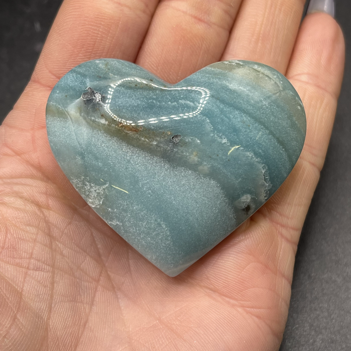 Caribbean Calcite Heart 60-69g