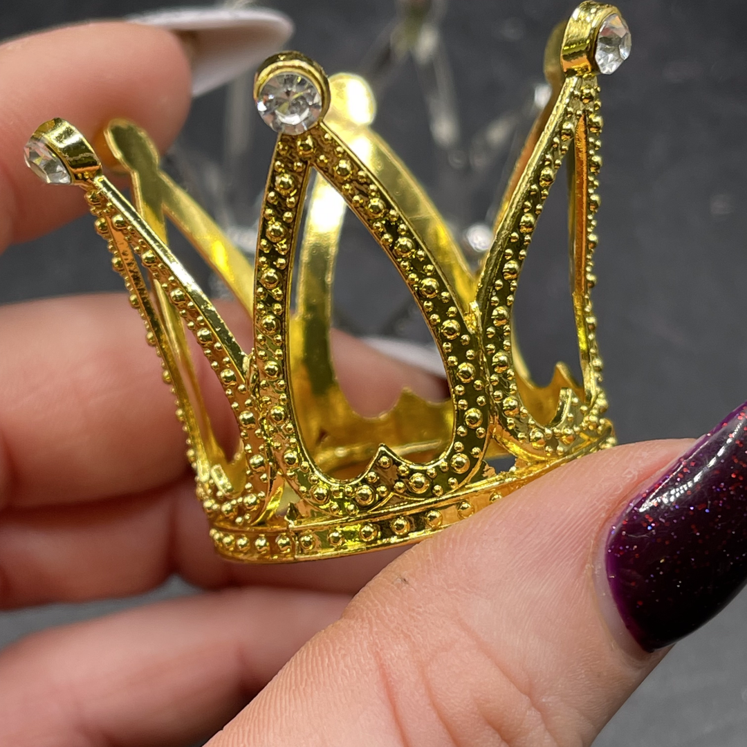 Gold Crown Sphere Holder