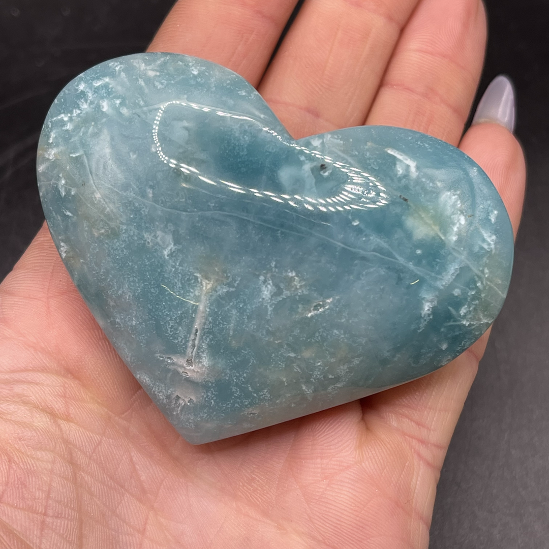 Caribbean Calcite Heart 100-109g