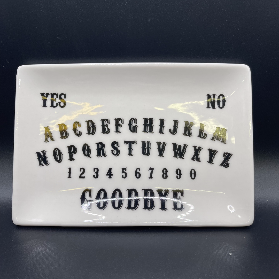 Ouija Board Trinket Tray White