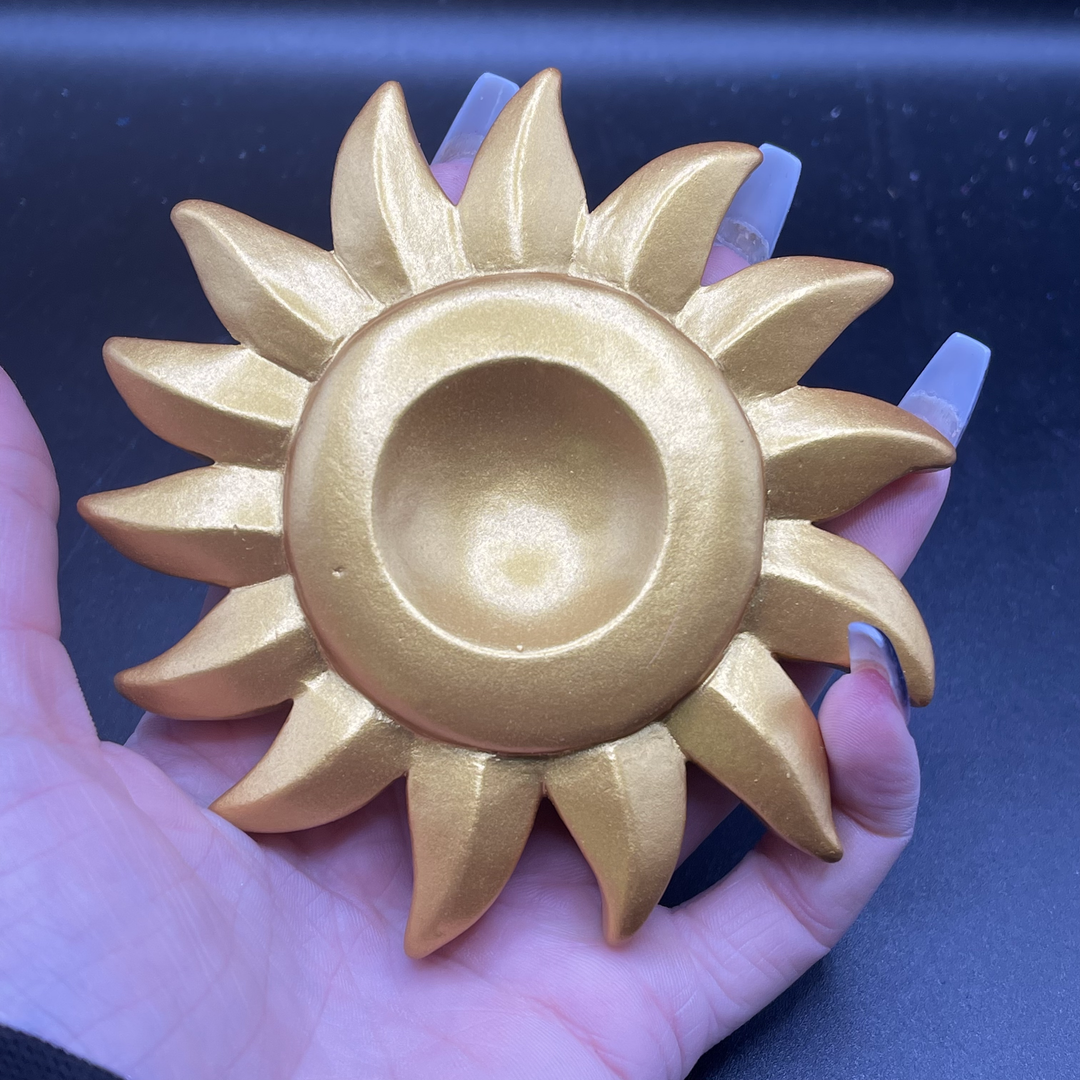 Gold Sun Sphere Holder