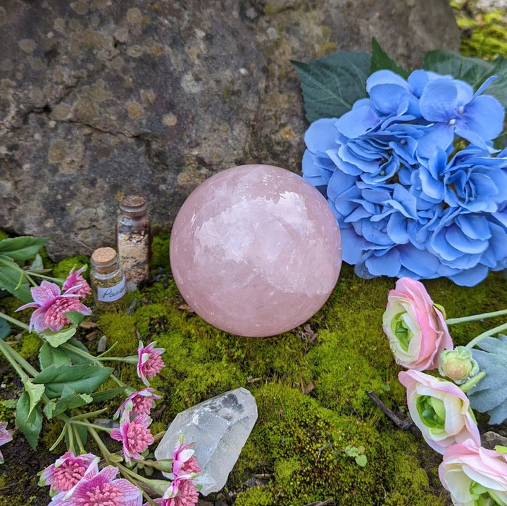 Star Rose Quartz Sphere 3