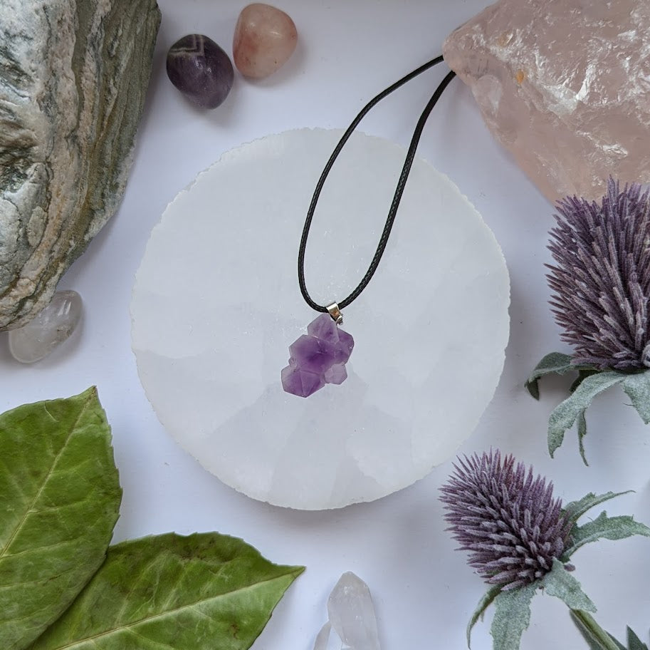 Rough Amethyst Point Necklace