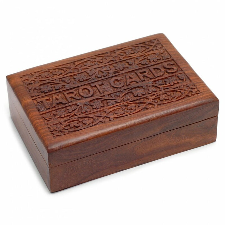 Wooden Sheesham Tarot Card Box