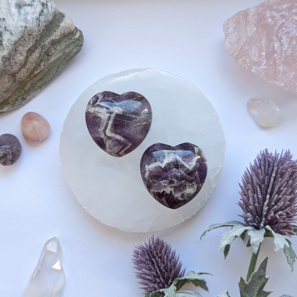 Medium Dream Amethyst Crystal Heart