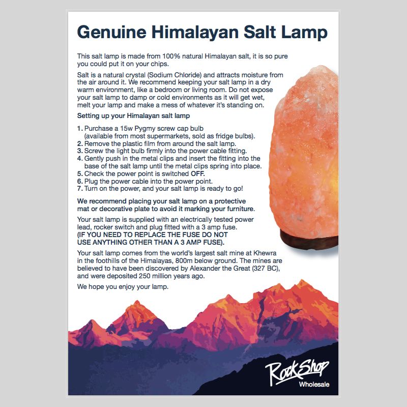 Himalayan Salt Lamp 2-3kg